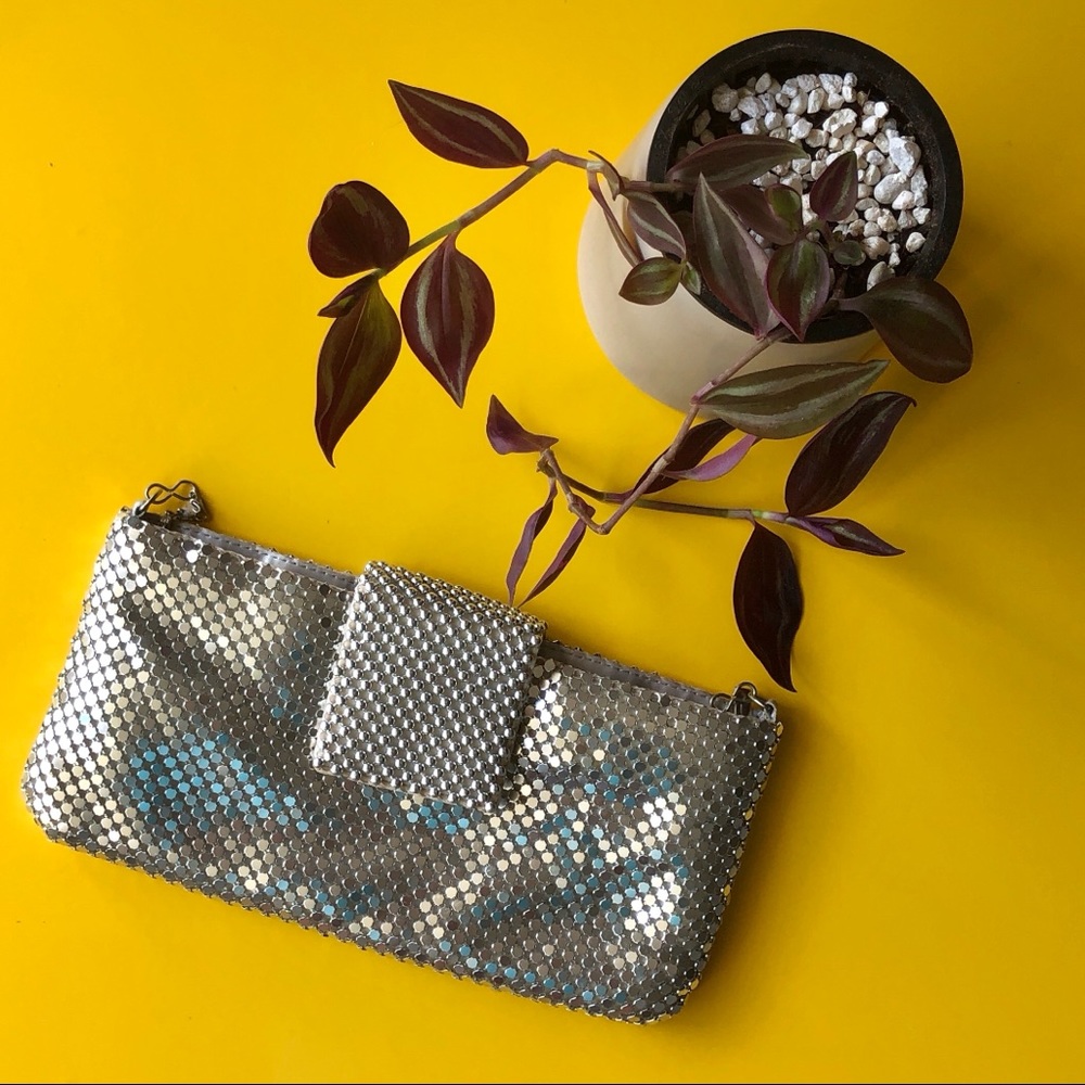 Silver evening purse